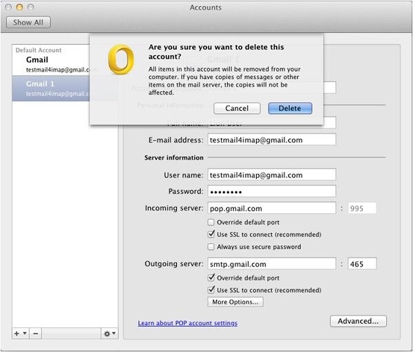 how many main identities should you have in outlook for mac